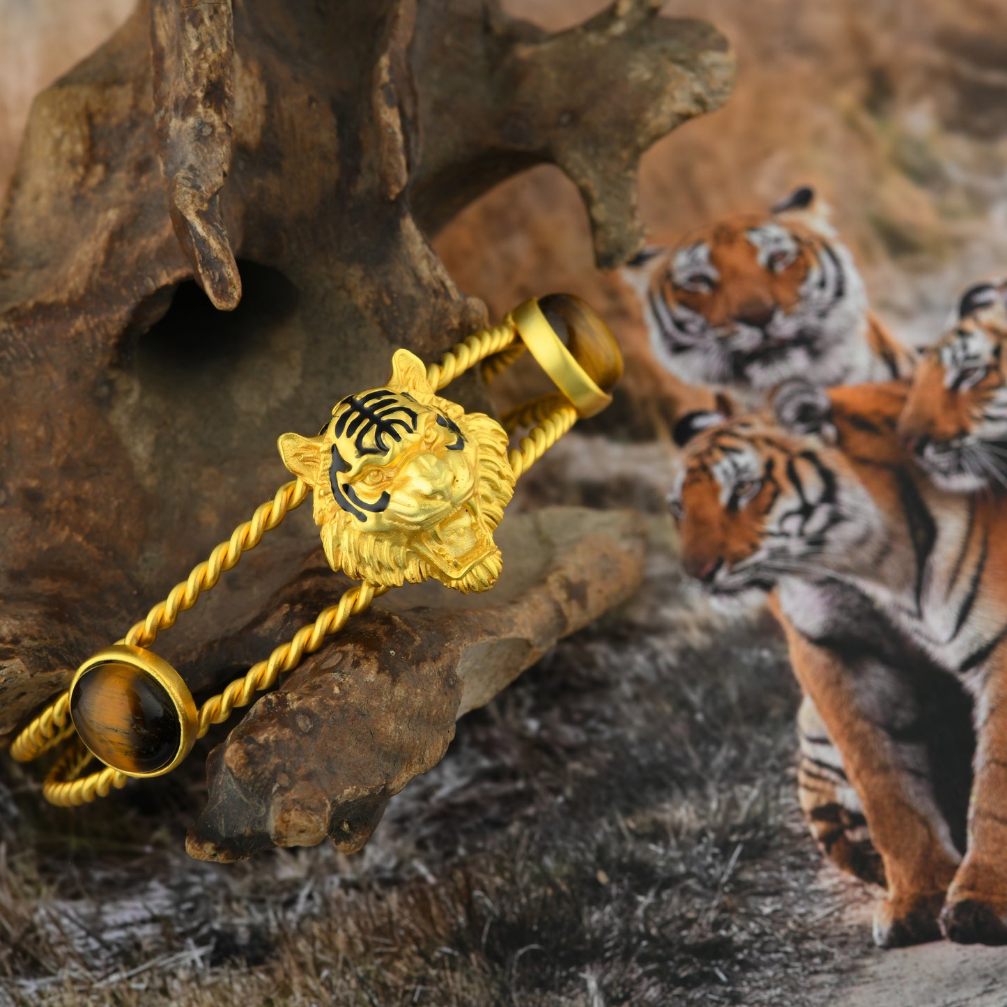 Corbett Romeo Tiger Signature Cuff Bracelet
