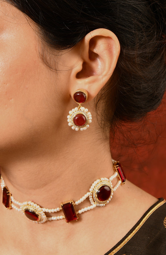 Ruby Royalty Choker Set