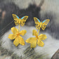 Corbett Butterfly And Kachnar Studs Cum Ear Jackets