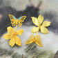 Corbett Butterfly And Kachnar Studs Cum Ear Jackets