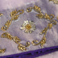 Lavender Élan Zardozi Hand embroidered Saree