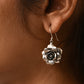 Handcrafted Silver Rose Earrings