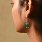 Silver Green Onyx Danglers