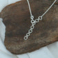 Dainty Ball Trio Silver Chain