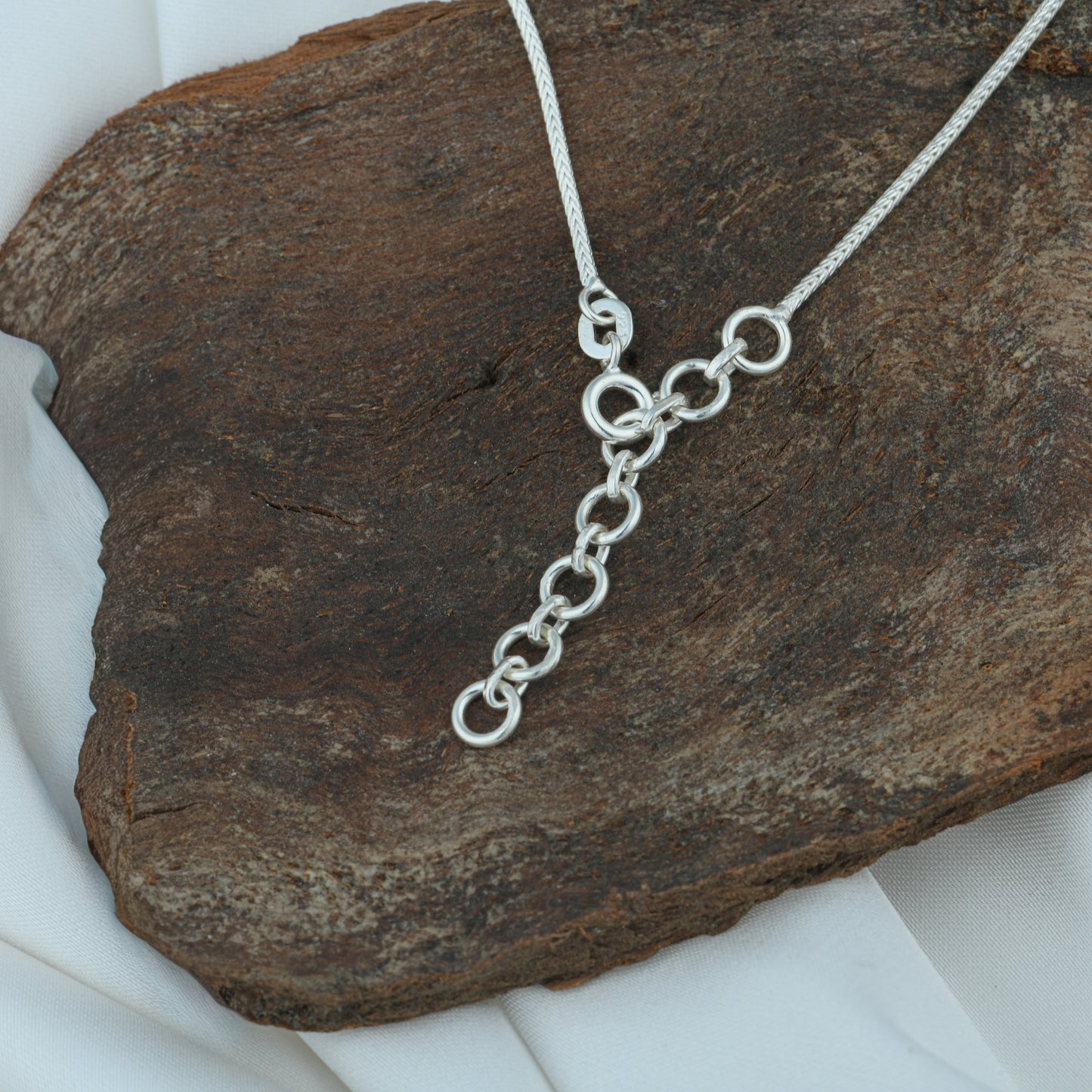 Dainty Ball Trio Silver Chain