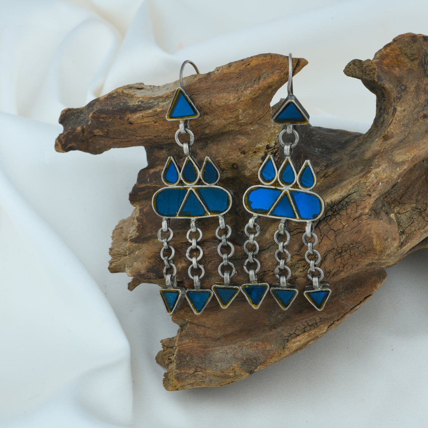 Madhu Chandrika Desert Mirage Silver Earrings