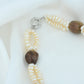 Tourmaline Tumbles And Freshwater Pearls Necklace