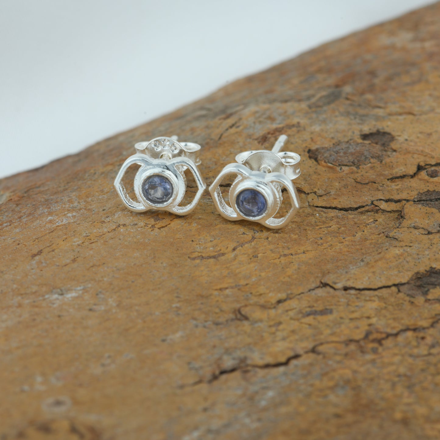 Third Eye Chakra Silver Earrings