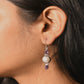 Silver Amethyst-Pearl-Amethyst Earrings