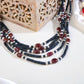 Lapis-Lazuli Ruby And Pearls Necklace