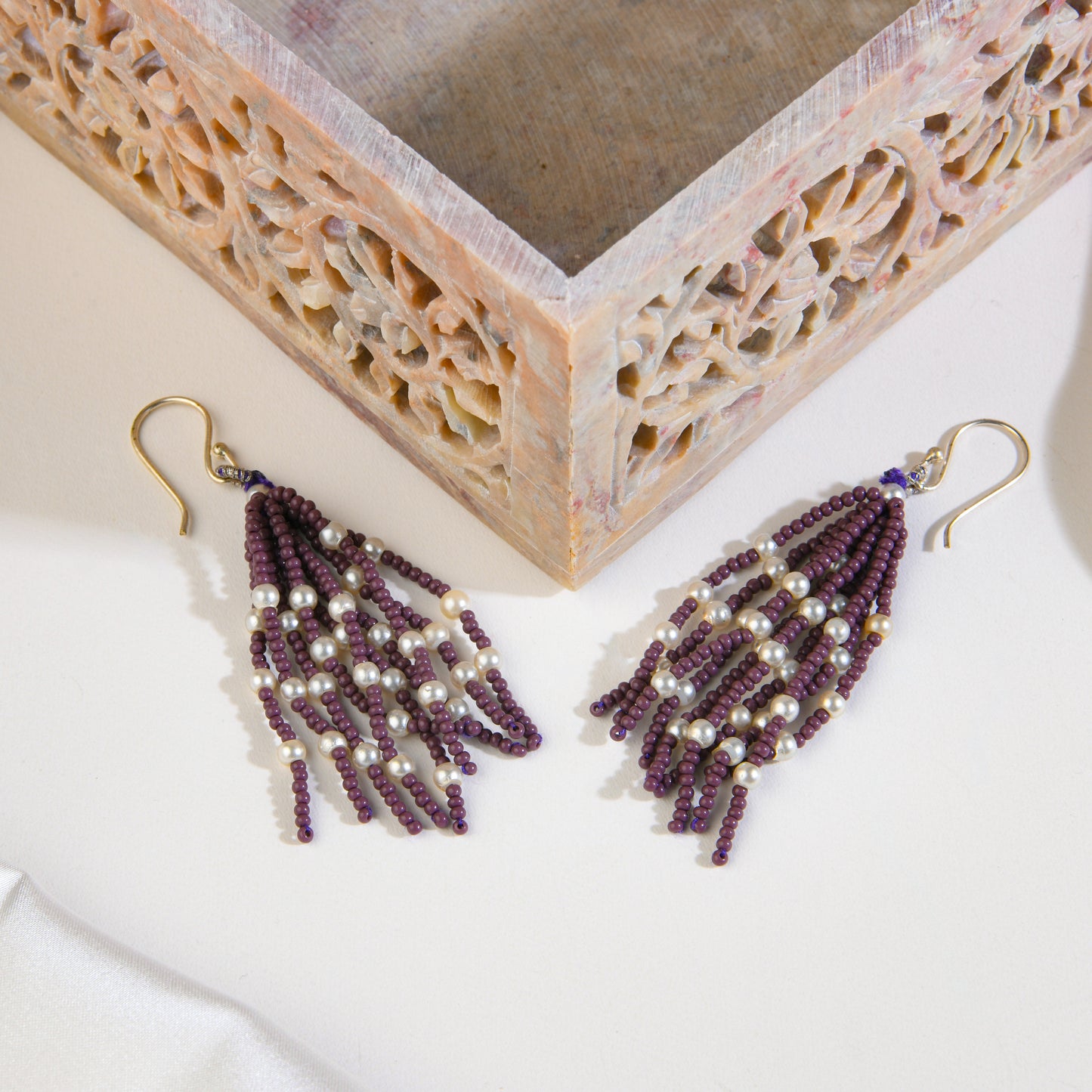 Lavender Beads Necklace Set