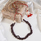 Braided Garnets Necklace