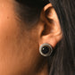 Black Onyx Zircon Dual Tone earrings