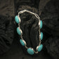 Natural Turquoise In Silver Bracelet