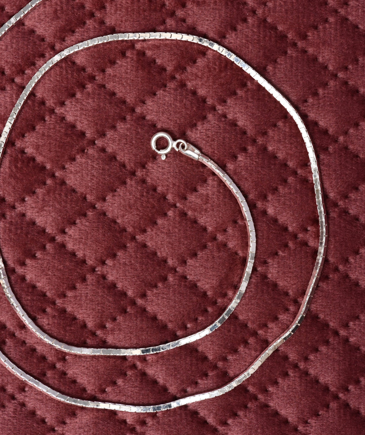 Everyday Compact Square Silver Chain