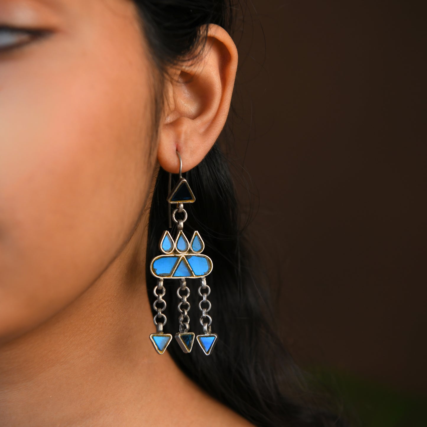 Madhu Chandrika Desert Mirage Silver Earrings