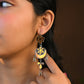 Madhu Chandrika Sandy Moon Silver Earrings