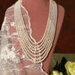 Seven Layered Long Pearl Necklace