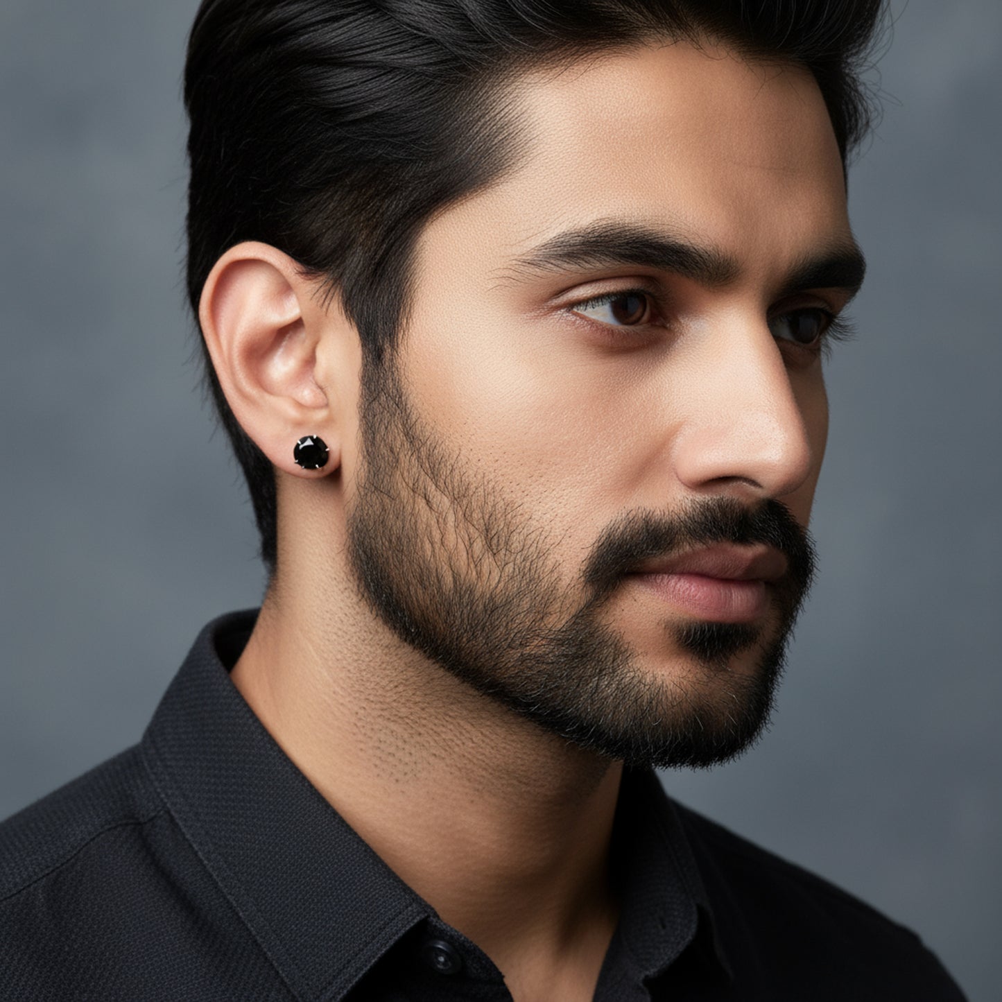 Black Onyx Stud For Men