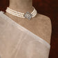 My Love Layered Pearl Brooch Necklace