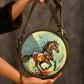 Hand Painted Wild Horse Sling Bag