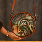 "Soul Portraits" Hand Painted Leather Sling Bag (4)