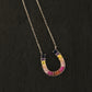 Zircon Horse Shoe Necklace