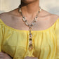 Citrine Pearl Drops Necklace