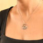 Silver Flower Garden Zircon Necklace