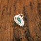 Ocean Drop Chrysocolla Silver Ring