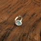Round Larimar Silver Ring
