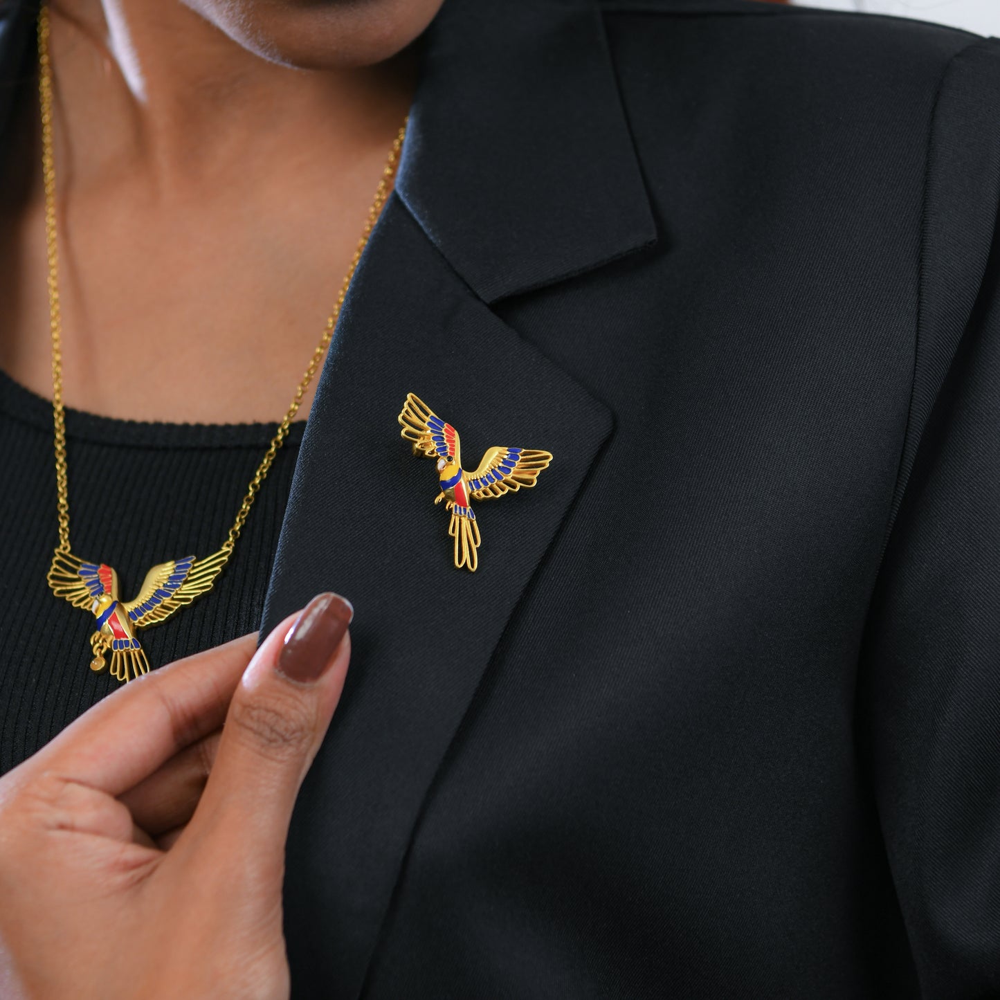 Corbett Bee Eater Parrot Brooch