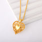 Golden Empress Heart Pendant
