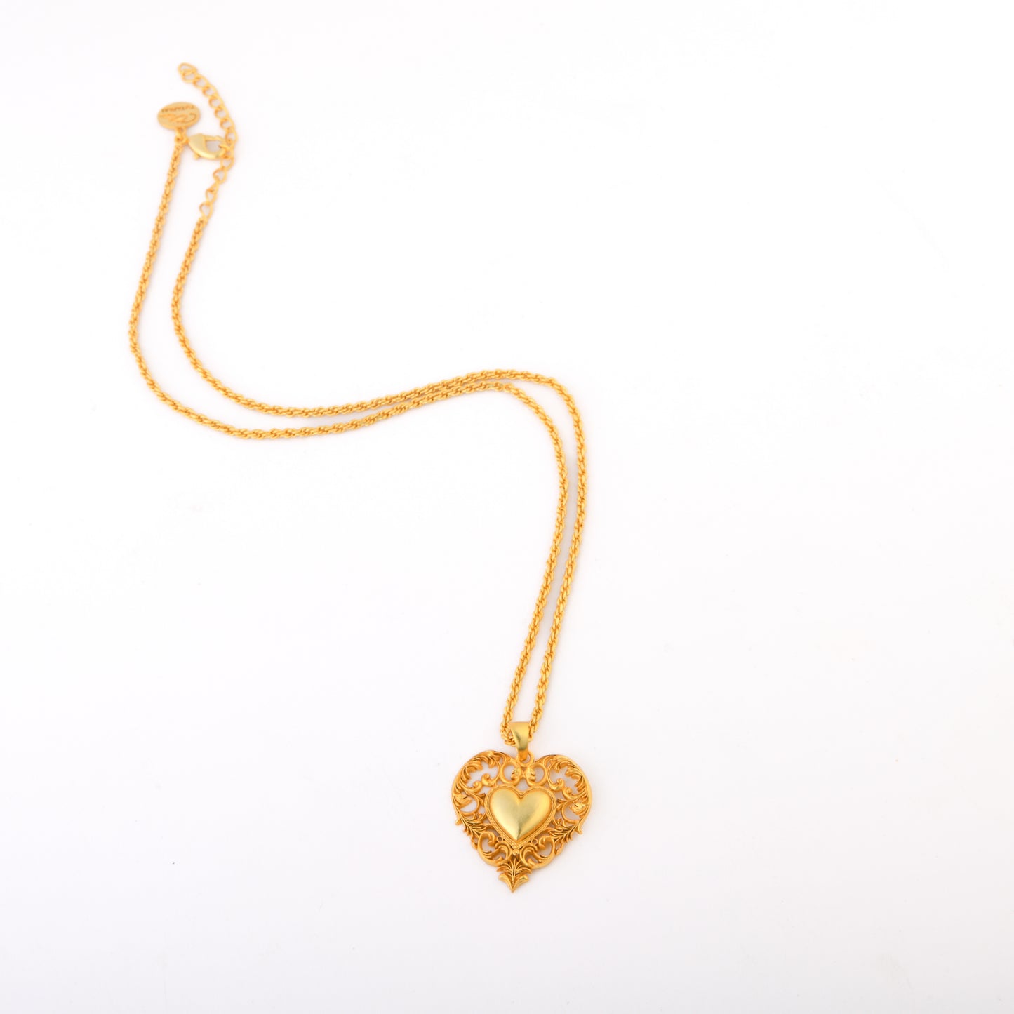 Golden Empress Heart Pendant