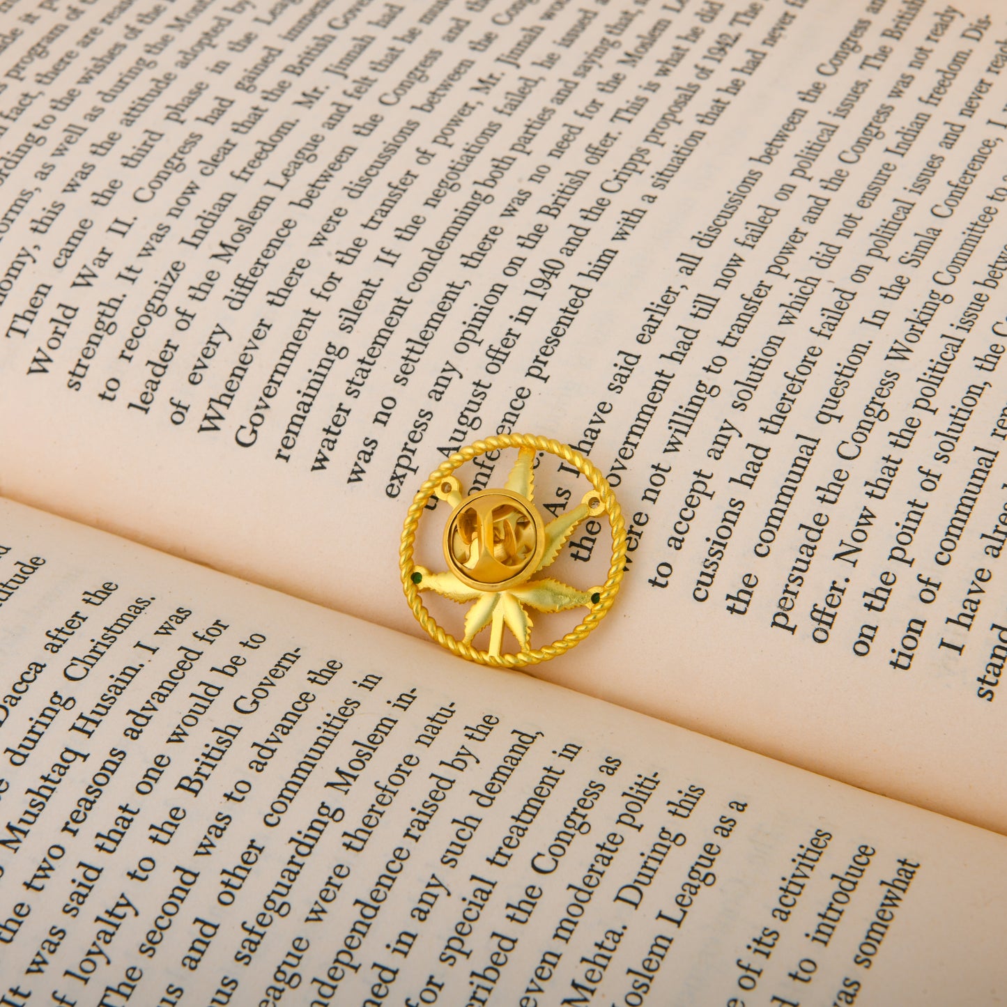 Corbett Canabis Brooch