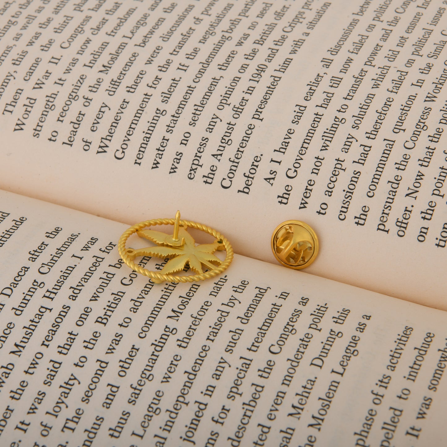 Corbett Canabis Brooch