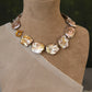 Flat Pearls Statement Necklace