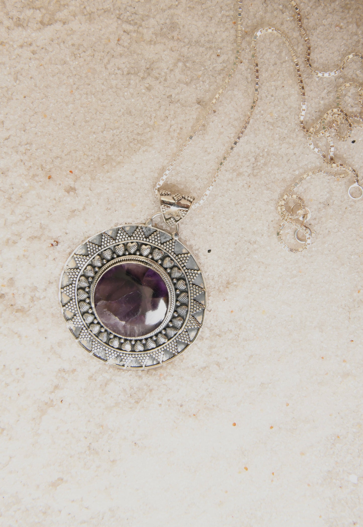 Ametrine Silver Pendant