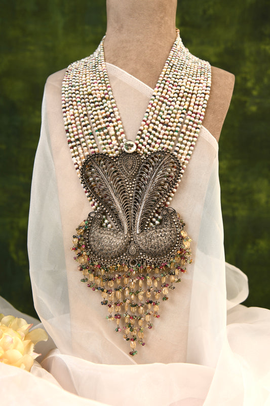 "Only One" Silver Statement Necklace