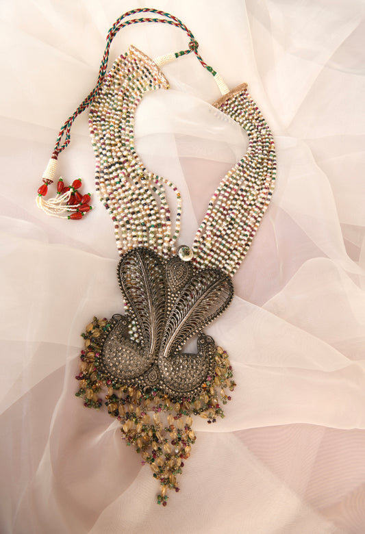 "Only One" Silver Statement Necklace