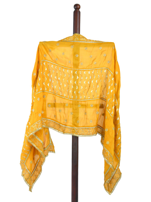 Totapari Amber Yellow Fashion Dupatta