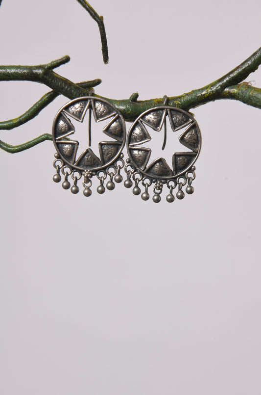 The Silver Star Earrings