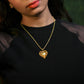 Golden Empress Heart Pendant