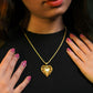 Golden Empress Heart Pendant