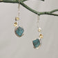 Silver Apatite Citrine Danglers