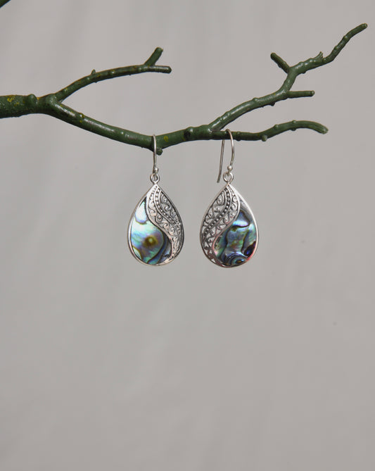 Oceanic Abalone Silver Drops