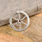 Silver Time Wheel Pendant