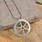 Silver Time Wheel Pendant