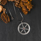 Silver Time Wheel Pendant