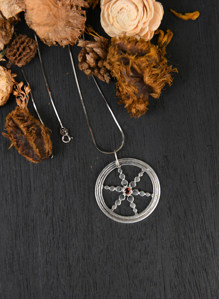 Silver Time Wheel Pendant – Totapari